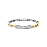 Beaded Sparkle Golden Bangle Bracelet
