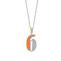 Number Necklace Orange