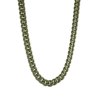 Candy Cuban Army Green Necklace