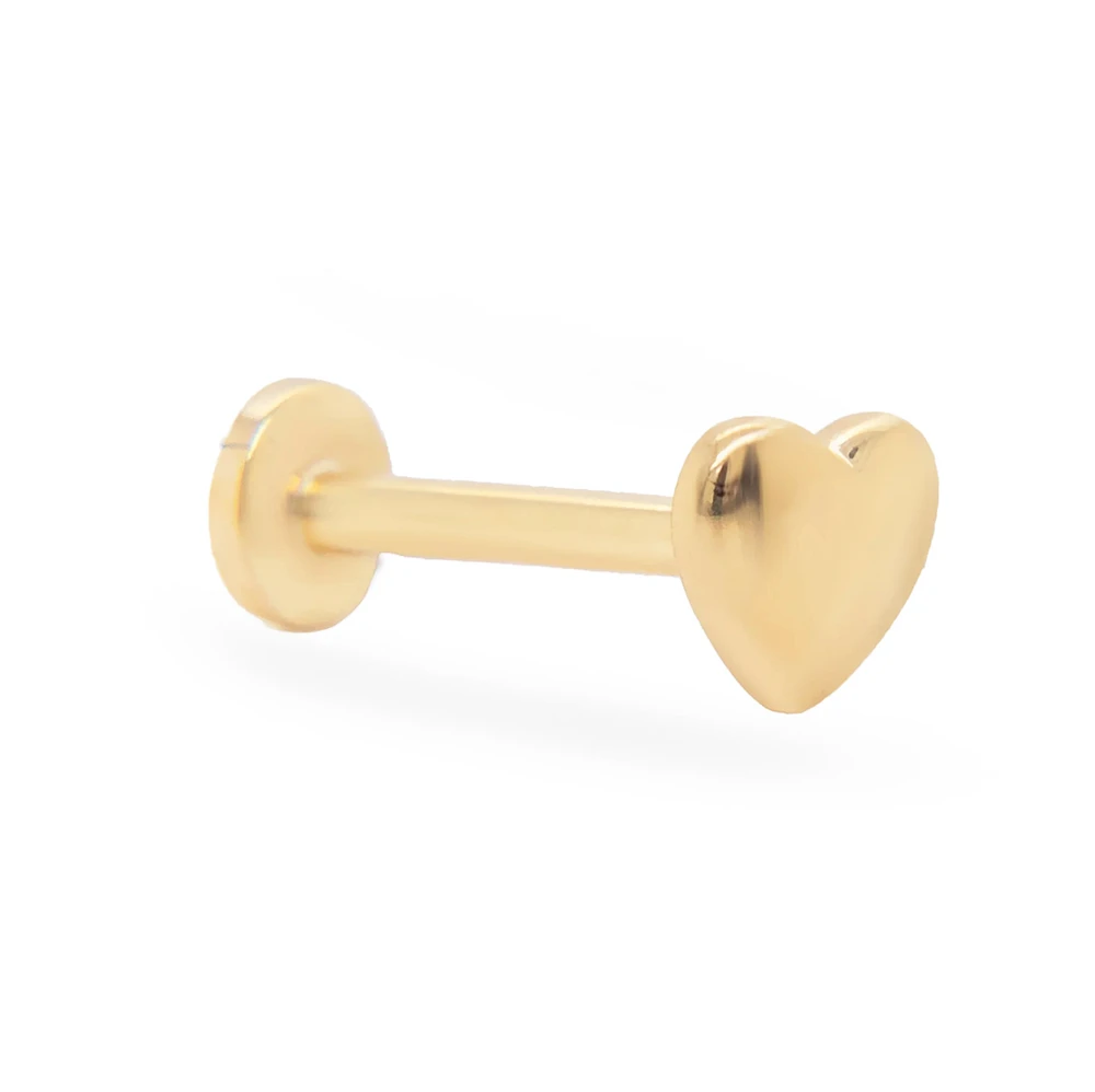 Puffy Heart Cartilage Single Earring