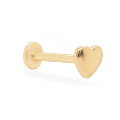 Puffy Heart Cartilage Single Earring