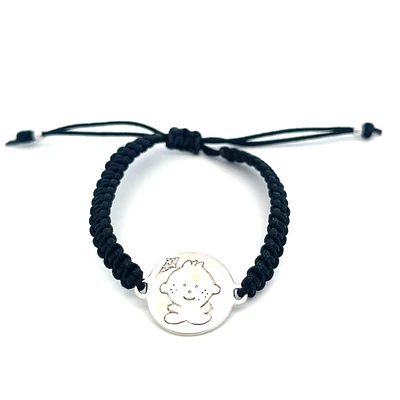 Macrame Baby Boy Diamond Bracelet