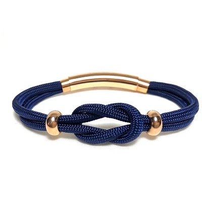 Double Cord Knot Beads Bracelet