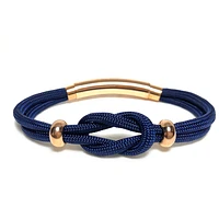 Double Cord Knot Beads Bracelet