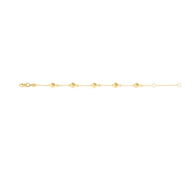 Gold Hearts Kids Bracelet