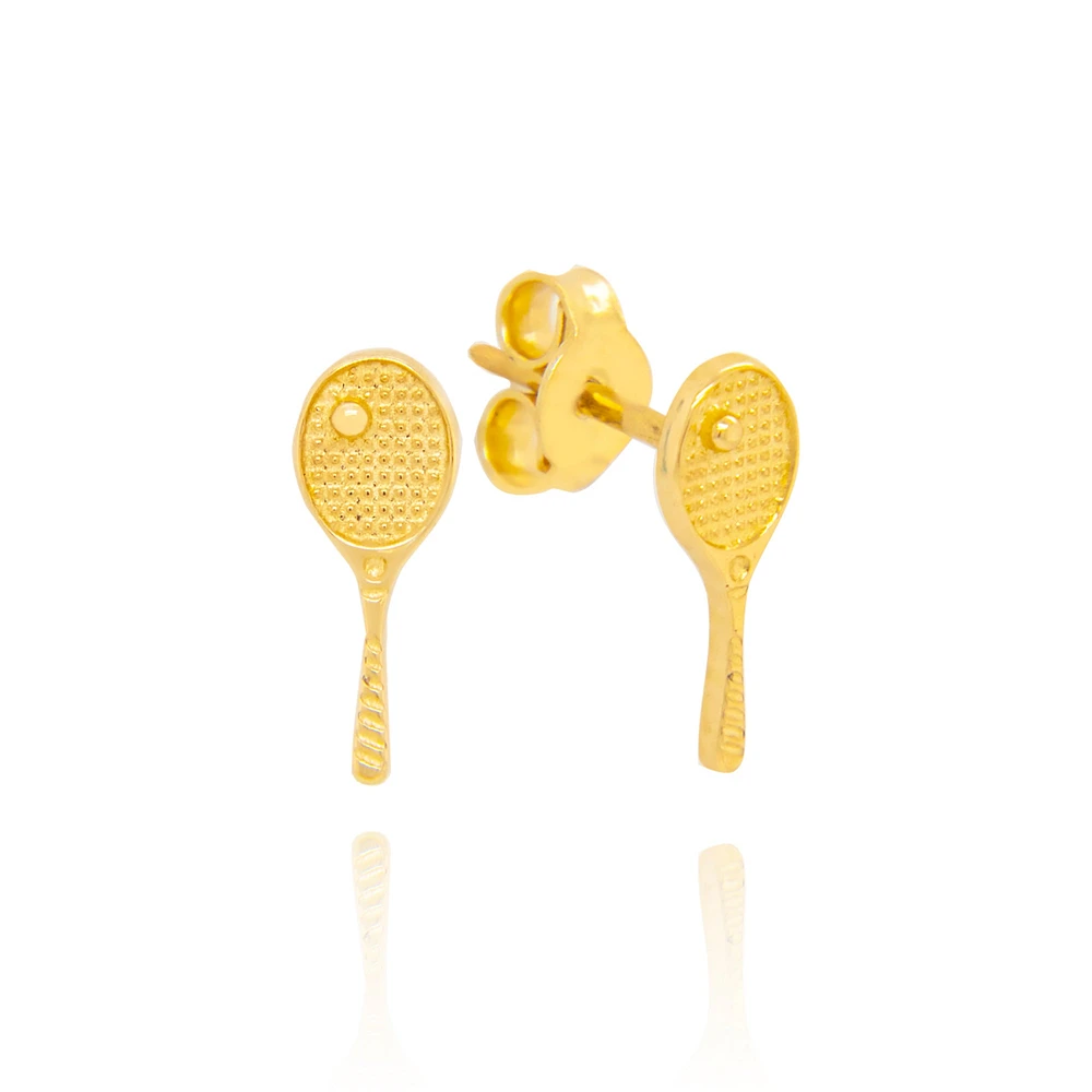Tennis Racket Stud Earrings