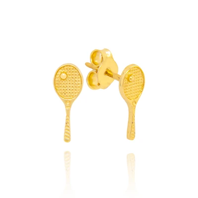 Tennis Racket Stud Earrings