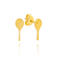 Tennis Racket Stud Earrings