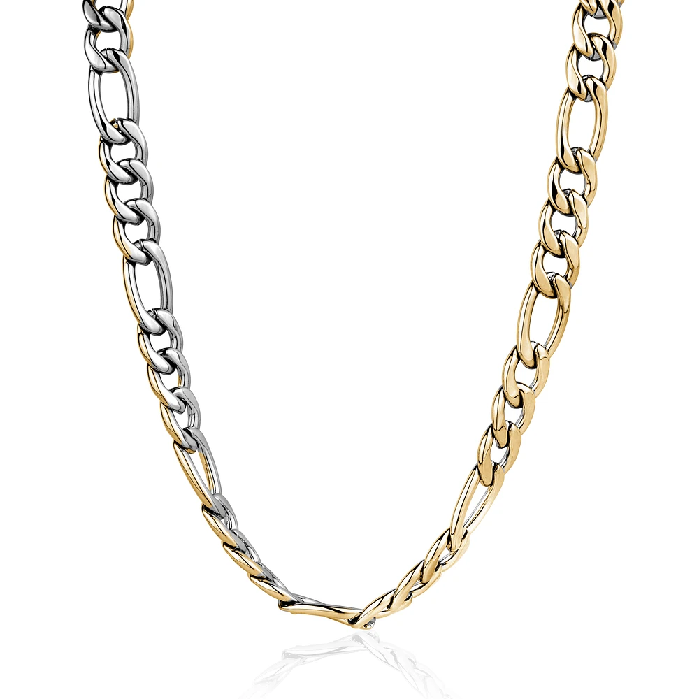 Reversible 4.5MM Figaro Steel Chain