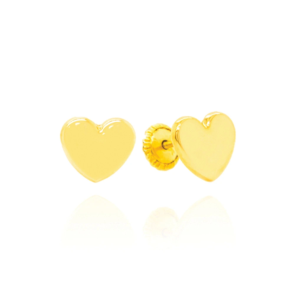 8MM Puffy Heart Earrings