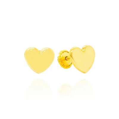 8MM Puffy Heart Earrings