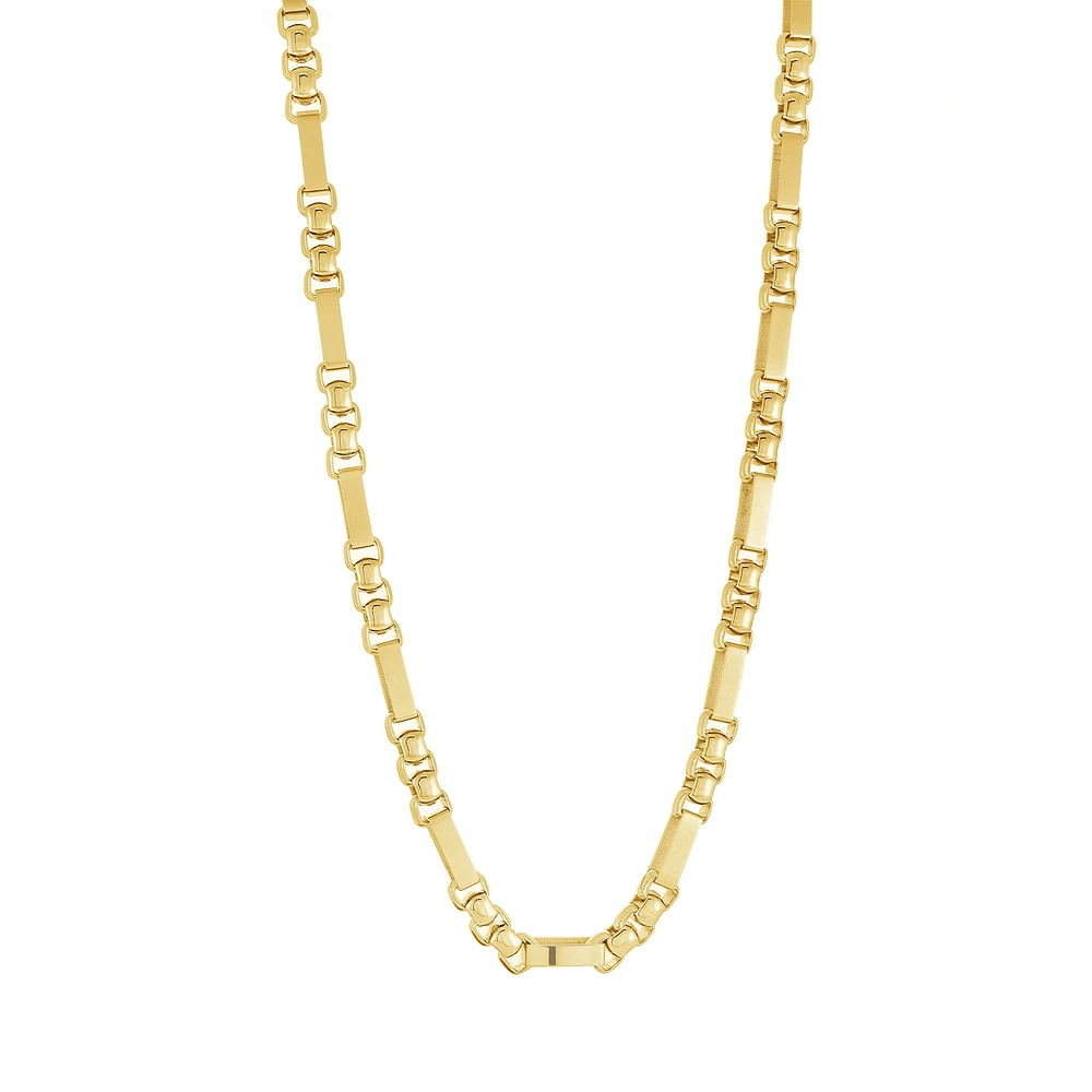 Rectangular Box 5MM Yellow Steel Chain