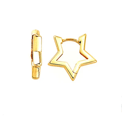 Star Huggie Earrings
