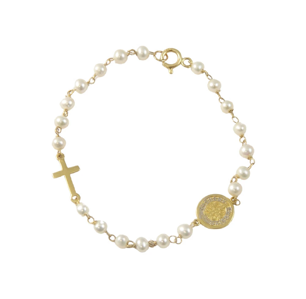 Cross San Benito Pearl Bracelet