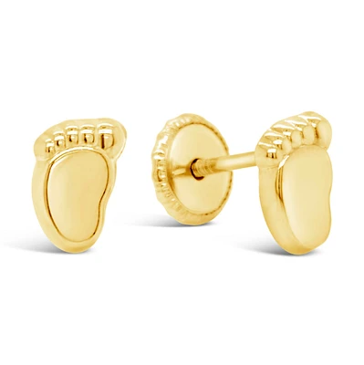 Baby Feet Stud Earrings
