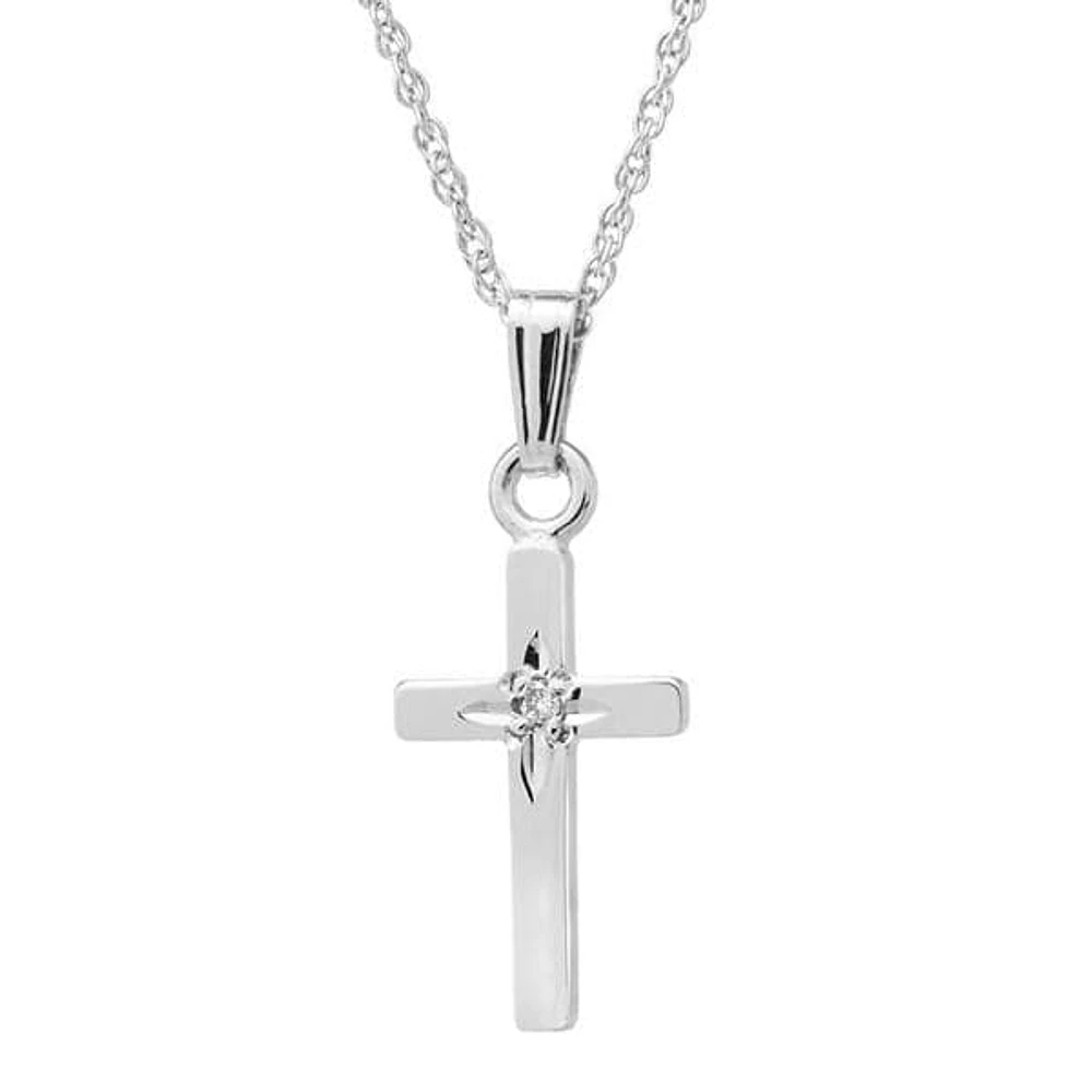 Cross Diamond Kids Necklace