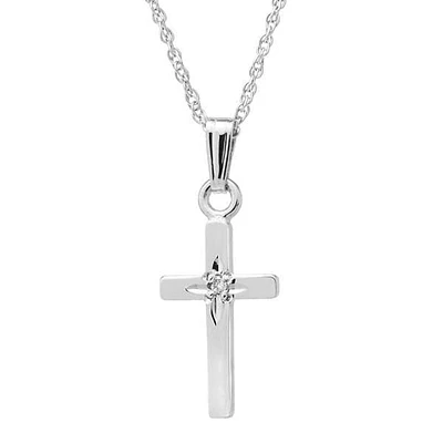 Cross Diamond Kids Necklace