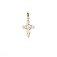 Cross 10MM Diamond Pendant