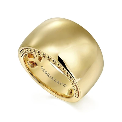 Wide Smooth Ring