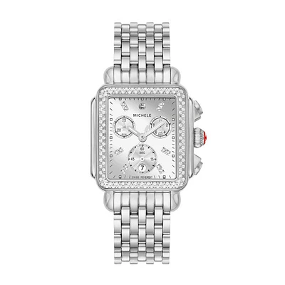 Deco Diamond Steel Shine 35MM Watch