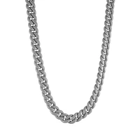 Candy Cuban Grey Necklace