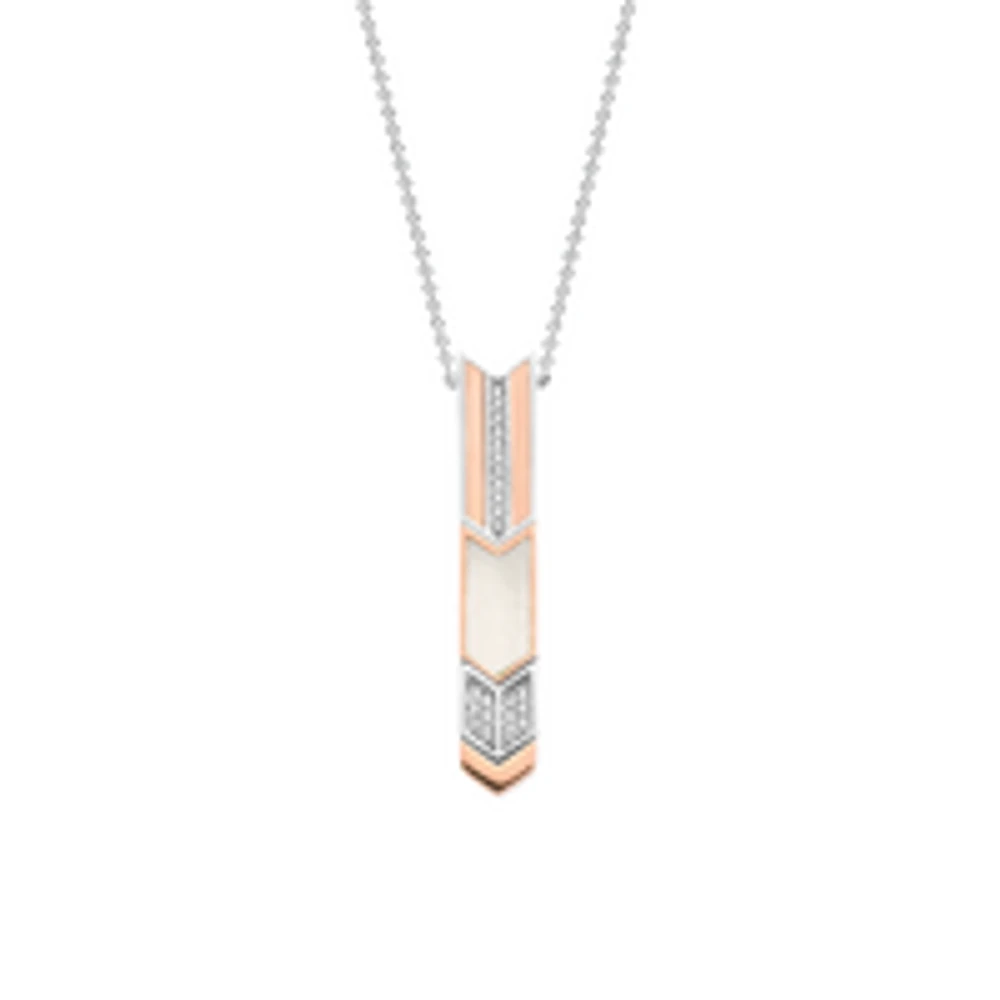 Rose/Quartz Arrow Necklace