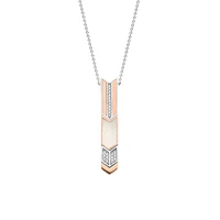 Rose/Quartz Arrow Necklace