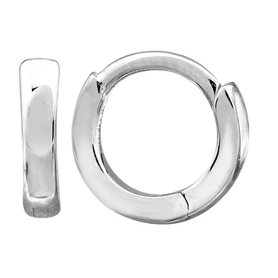 7MM Mini Huggie Earrings 14KW