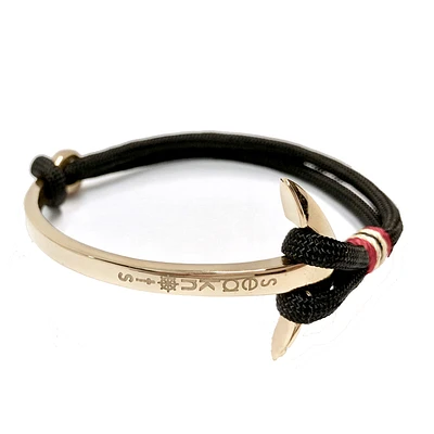 Half Anchor Bangle Steel Bracelet