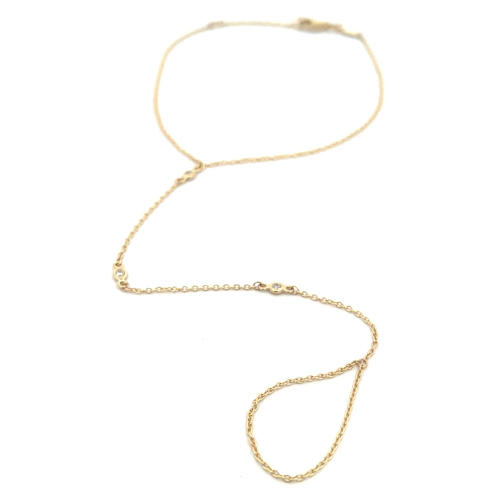 Zirconia by the Yard Hand Chain