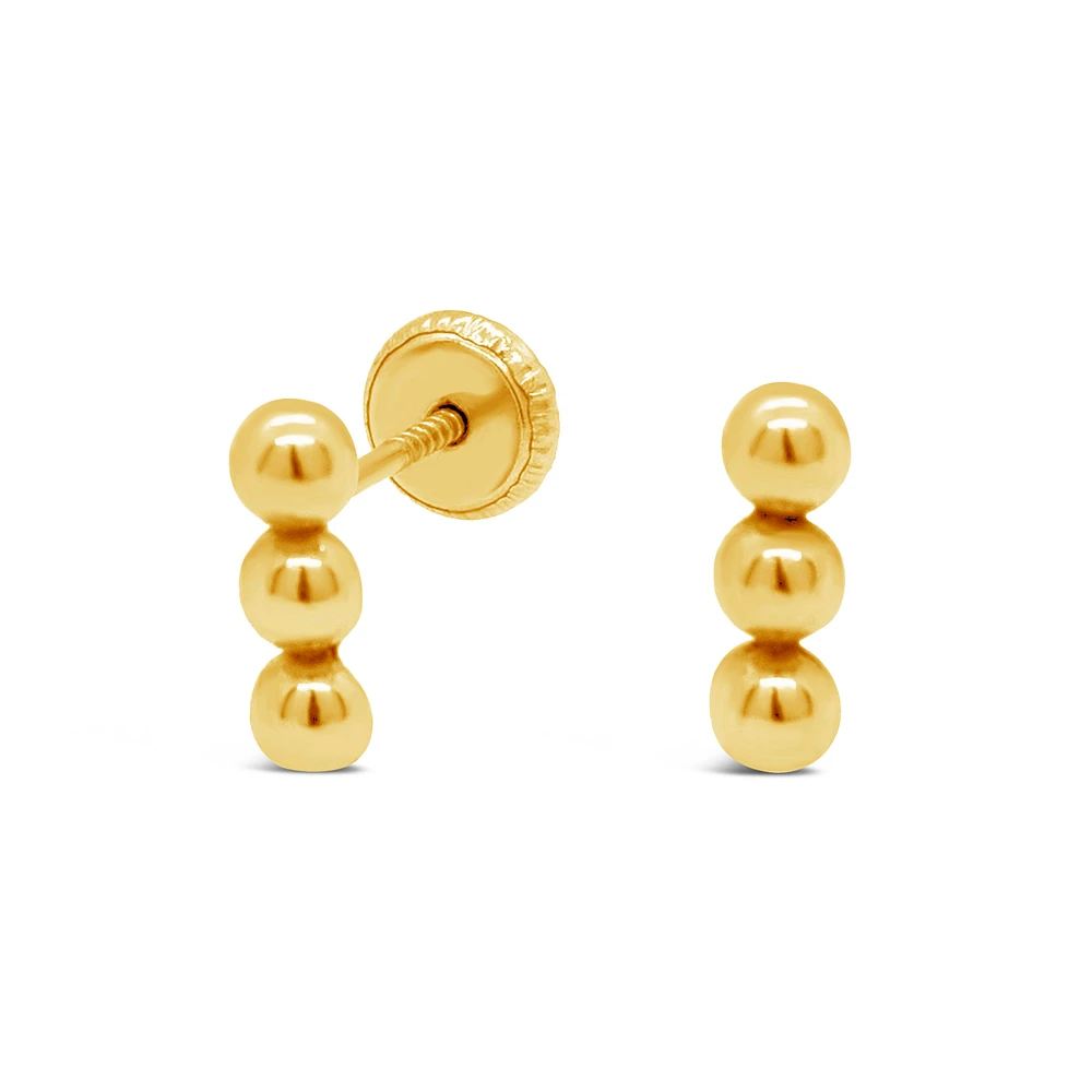 Dotted Line Stud Earrings