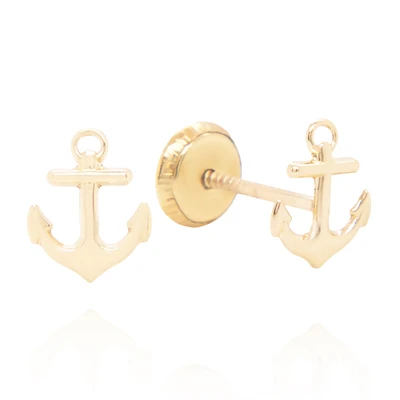 Anchor Stud Earrings