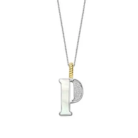 Initial Necklace Mother Pearl