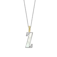 Initial Necklace Mother Pearl