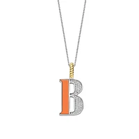 Initial Necklace Orange