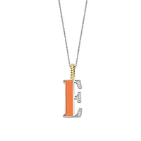 Initial Necklace Orange