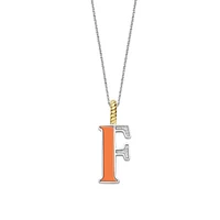 Initial Necklace Orange