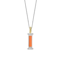 Initial Necklace Orange