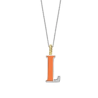 Initial Necklace Orange