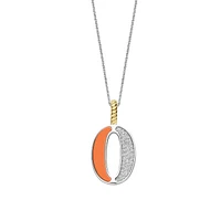 Initial Necklace Orange