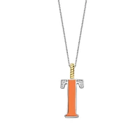 Initial Necklace Orange