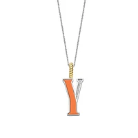 Initial Necklace Orange