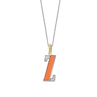 Initial Necklace Orange