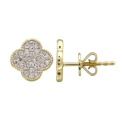 .21ct Clover Diamond Stud Earrings