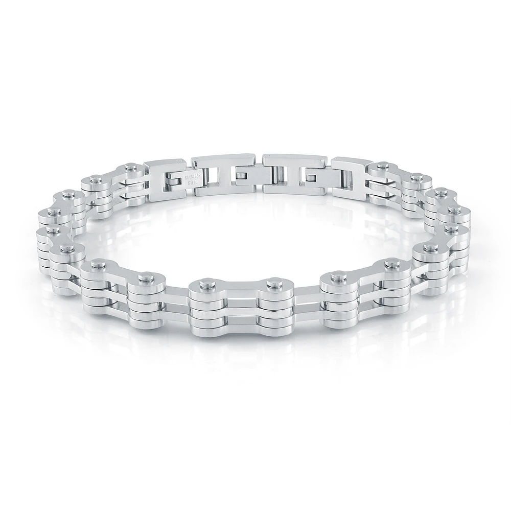 Bike Link Steel Bracelet