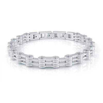 Bike Link Steel Bracelet