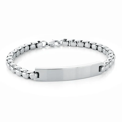 Id Plate 5mm box Bracelet