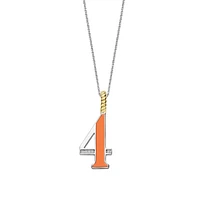 Number Necklace Orange