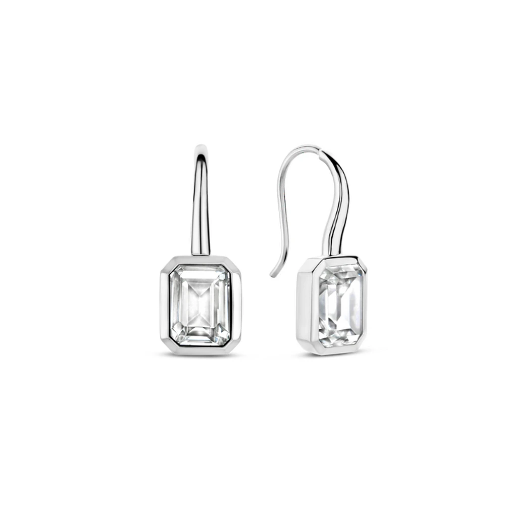 Clear Gem Earrings