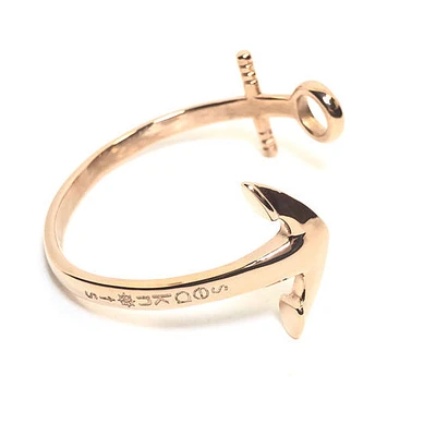 Open Anchor Cuff Steel Bracelet